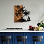 Wallity Holiday Island Accesorio Decorativo de Pared de Madera y Metal Nogal y Negro